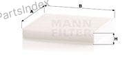 Изображение - Фильтр салонный MANN-CU 1919
