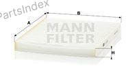 Изображение - Фильтр салонный MANN-CU 2129 ***