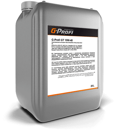 Изображение - G-Profi  GT 10w40, API CI-4, ACEA E4/E7