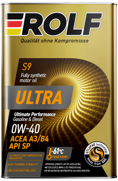 Изображение - ROLF Ultra SAE 0w-40, ACEA A3/B4, API SN/CF