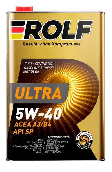 Изображение - ROLF Ultra SAE 5w-40, ACEA A3/B4, API SP